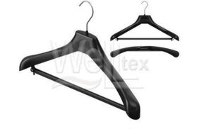 вешалка костюм 440*40мм с перекл. цв черный (уп 80шт) r44 купить по цене 49.7 руб - в интернет-магазине Веллтекс | Ижевск
