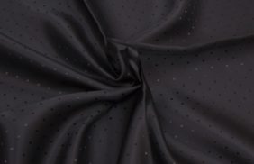 ткань подкладочная поливискоза twill, 90гр/м2, 52пэ/48вкс, 146см, черный жаккард точка/s580, (50м) k купить в Ижевске.
